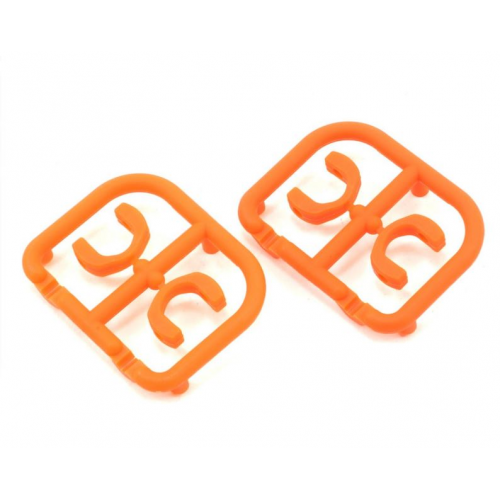 305242 Xray T4 Drive Shaft Replacement Plastic Cap Extra Strong - Orange (4)