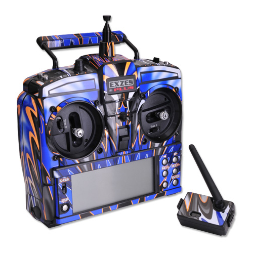 Team C Decals per Radiocomando Sanwa Exzes (Blu)