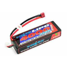 Voltz 4000mAh 50C 7.4V Battery LiPo Hard Case