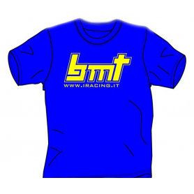 BMT Blue T-Shirt with logo Front and Rear (M Size)