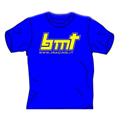 BMT Blue T-Shirt with logo Front and Rear (XXL Size)