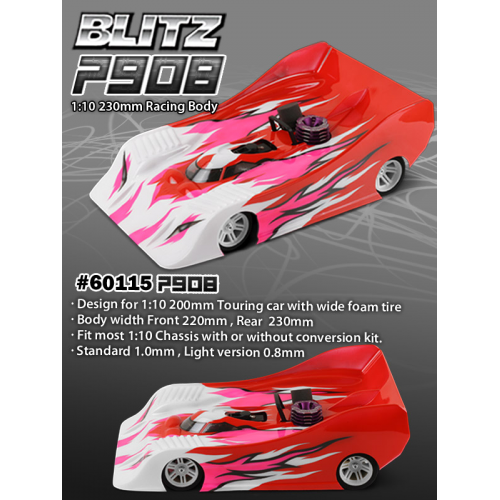Blitz P908 1/10 230mm Racing Body