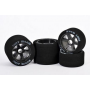 Hot Race 10 Set Front/Rear 1/8 On/Road Tires on Carbon Rims 32/35 Shore