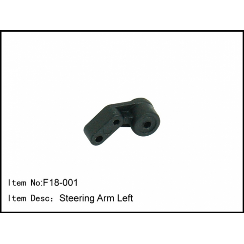F18-001 Caster Racing F18 Supporto tirante sterzo sinistro