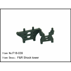 F18-039 Caster Racing F18 Front & Rear Shock tower