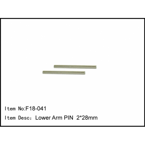 F18-041 Caster Racing F18 Lower Arm Pin 2x28mm