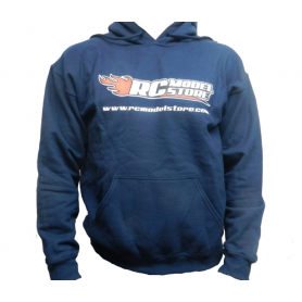 RcModelStore Blue Sweatshirt with logo Front and Rear (L Size)