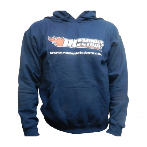 RcModelStore Blue Sweatshirt with logo Front and Rear (XXL Size)