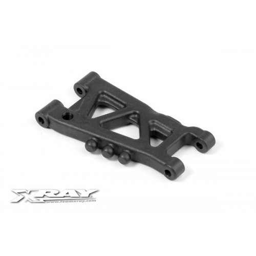303167 Xray T4 Comp. Rear Susp. Arm 1-Hole - Graphite