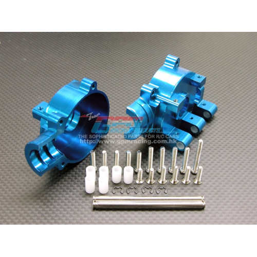 GPM Alloy Front/Rear Gear Box for Thunder Tiger MTA4 (Silver)