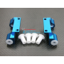 GPM Alloy Front/Rear Upper Arm Bulk for Thunder Tiger MTA4 (Blue