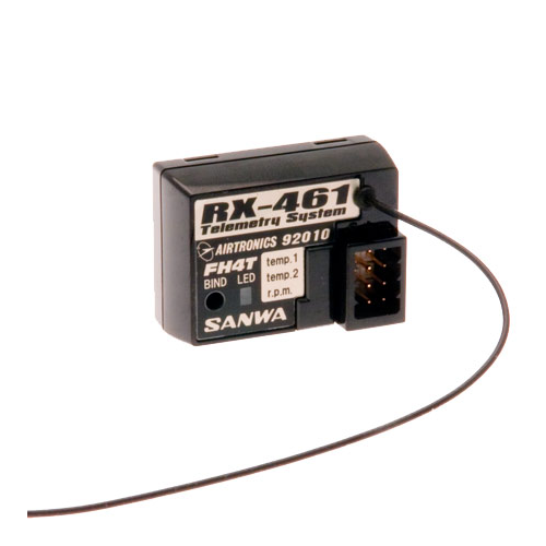 Sanwa Ricevente RX-461 2.4GHZ - FH4T 4ch per MT-4