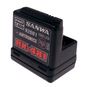 Sanwa RX-481 2.4GHZ - FHSS 3/4 Receiver w/Internal Antenna