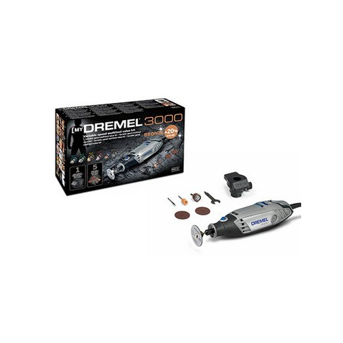 Dremel 3000 Bronze Kit MultiTool 220V with 5 accessories and Sha