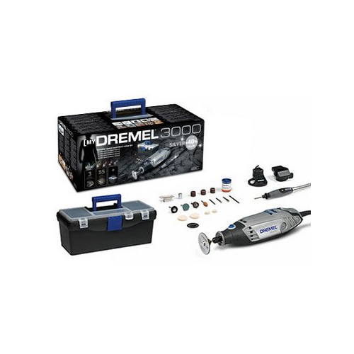 Dremel 3000 Silver Kit MultiTool 220V with 55 accessories and 3