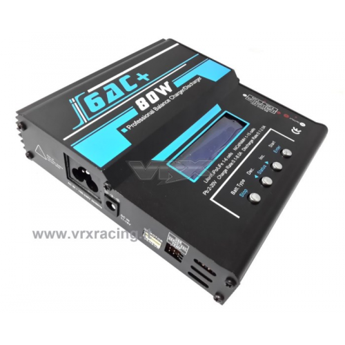 VRX Caricabatterie I6AC 80W AC/DC 12V/220V con bilanciatore e tester