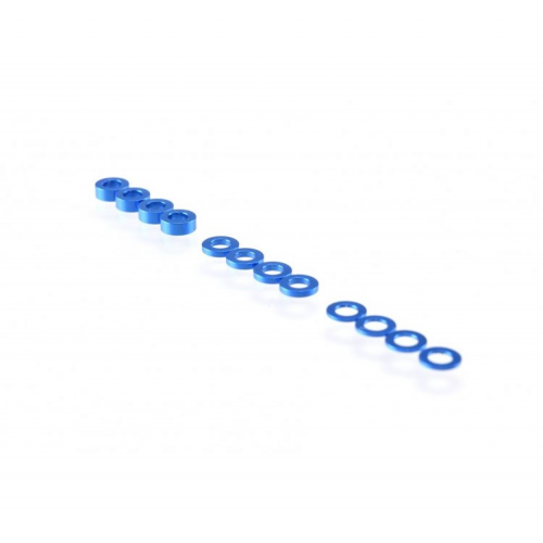 Ruddog 3mm Washer Set Blu (0.5/1.0/2.0mm)