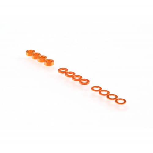 Ruddog 3mm Washer Set Orange (0.5/1.0/2.0mm)