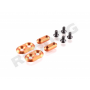 Revolution Design Piastre fissaggio alettone 1/10 Touring (Orange)