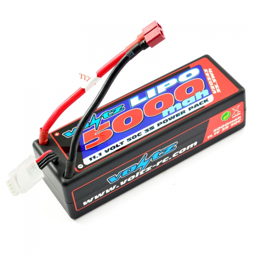 Voltz Pacco Batteria LiPo Hard Case 5000mAh 50C 11,1V