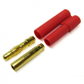 Etronix 4mm Gold Connector W/Housing