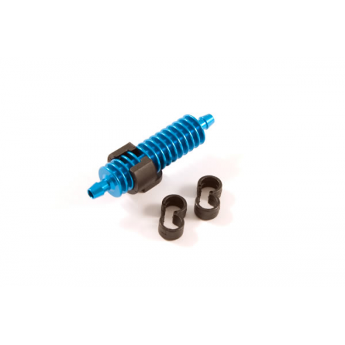 Fastrax 1/8th Exhaust Gas Cooler with Mounts (Blue)