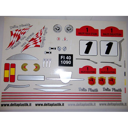 Delta Plastik Decals for Fiat 500 Abarth Body (1/8)