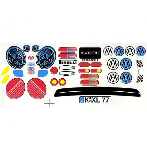 Delta Plastik Adesivi per carrozzeria Volkswagen New Beetle 1/10