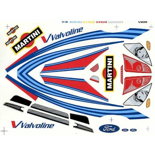 Delta Plastik Decals for Ford Focus WRC Body (1/10)