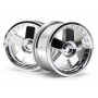 HP3007  GT5 Wheel Chrome (83x56mm/2pcs)