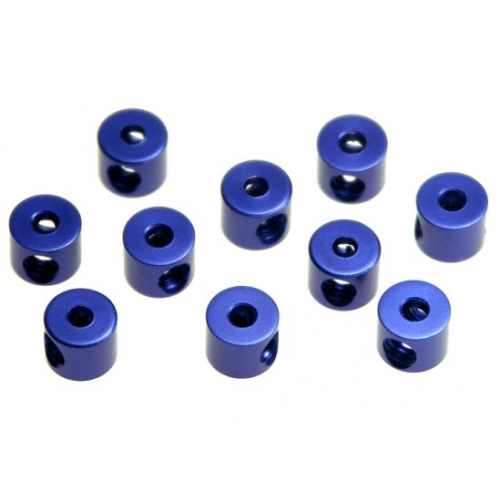 W0151Kyosho Collarini 2mm per tiranteria in ergal blu