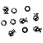 W0154Kyosho 6.8mm Flanged Hard Ball (3mm Hole)
