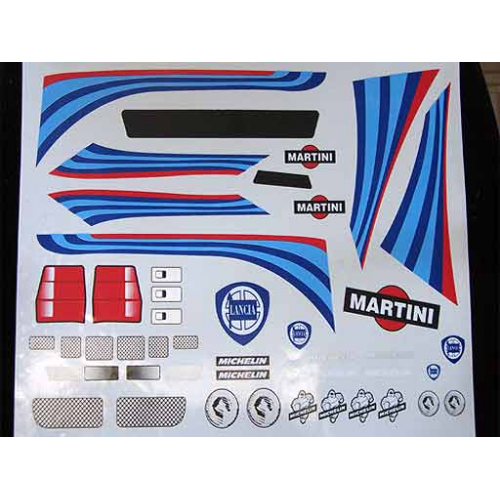 Delta Plastik Decals for Lancia Delta / Lancia Beta Body (1/8)