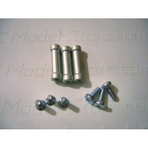 S1977A  Colonnine piastra radio in alluminio (3pz)