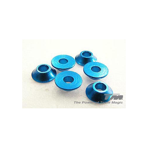 Rondelle coniche 3mm.(fucsia)