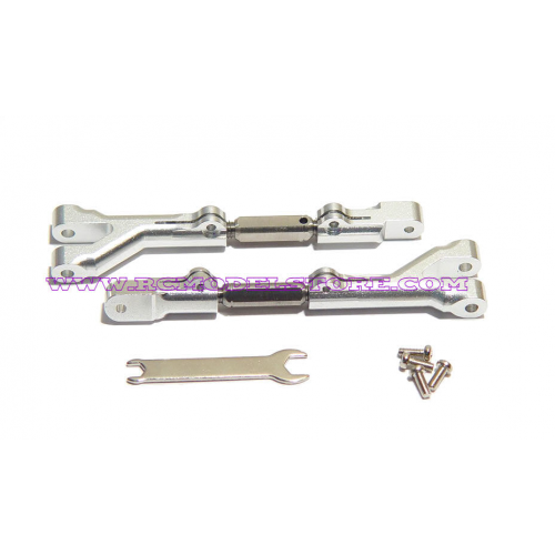 GPM F/R Alloy Upper Adj Arm 1pr (Silver) fits Savage & X