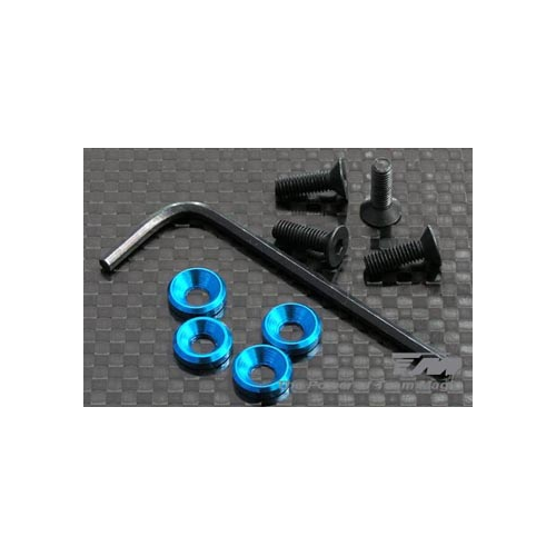 Kit viti per fissagggio motore 3mm.(blu)