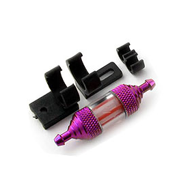 Fastrax DeLuxe Fuel Filter with Mount (Purple)