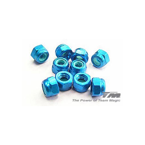 3 Racing Dadi autobloccanti in ergal 3mm (10pz Silver)