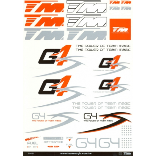 118006 Foglio adesivi G4S grande (295x210mm)