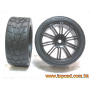 TopCad Wheel & Tire Set Dual 10 spoke (Black)
