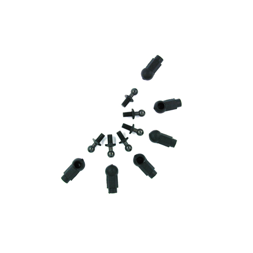 115022BK Uniball 4mm. con vite sferica per ammortizzatori