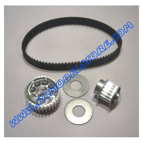 MU0820 Kit puleggie anteriori in ergal + cinghia