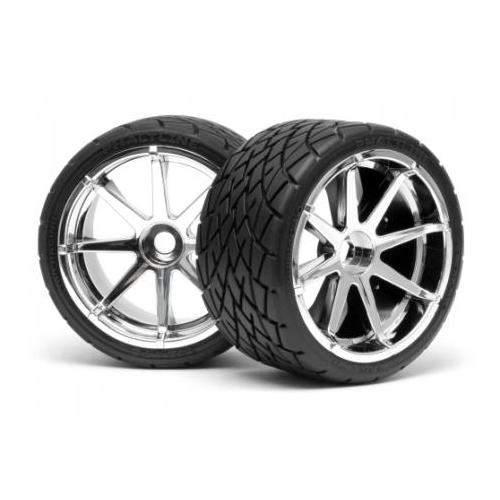 HP4729 Mounted Phaltline Tire 140x70mm (2pcs)