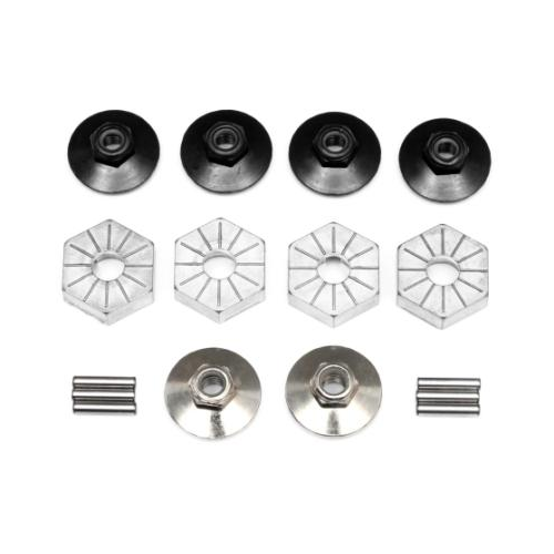 HP86821 17mm Hex Hub Set (4pcs w/Lock Nuts)