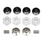 HP86821 17mm Hex Hub Set (4pcs w/Lock Nuts)