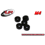 Ultimate Racing 4mm Aluminium Stoppers Black (5pcs)