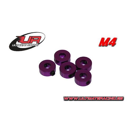 Ultimate Racing Collarini Light 4mm Viola (5pz)