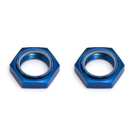 PY89094 Associated RC8 Wheel Hex Nuts Blue (2)