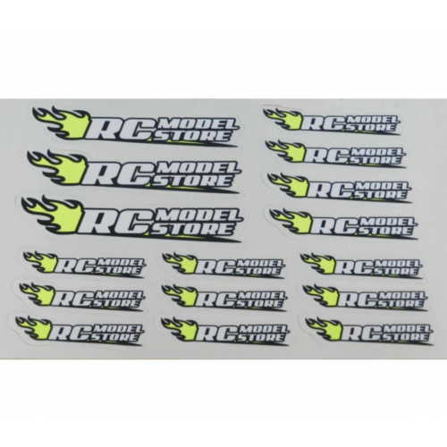 RcModelStore Decals giallo fluo/bianco